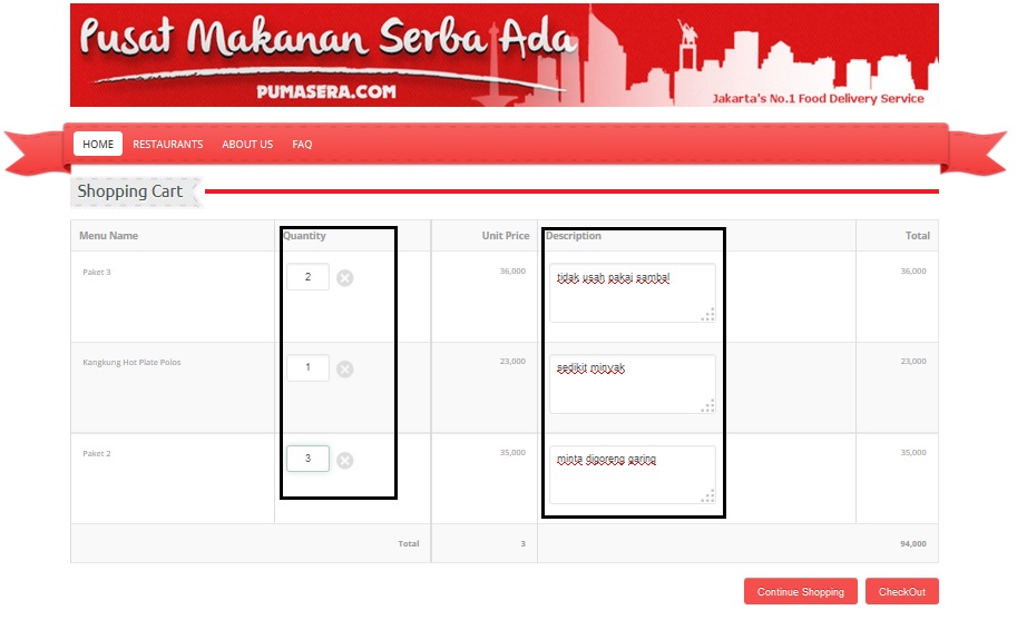 Food Ordering: Food Order Jakarta