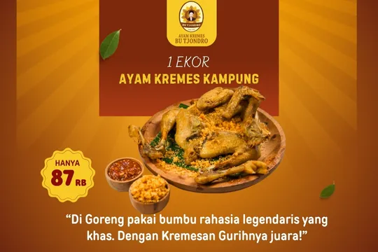 Menu Delivery Ayam Kremes Bu Tjondro