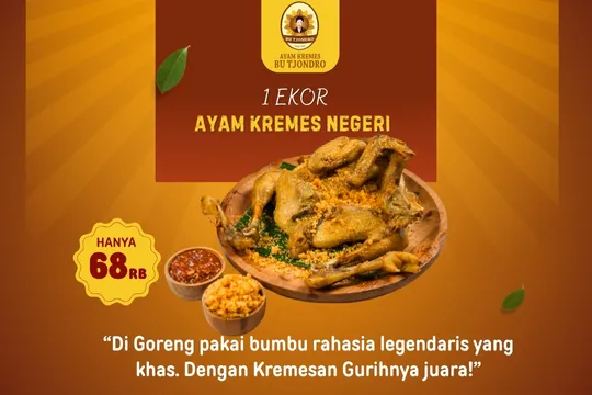 Menu Delivery Ayam Kremes Bu Tjondro
