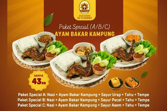 Menu Delivery Ayam Kremes Bu Tjondro