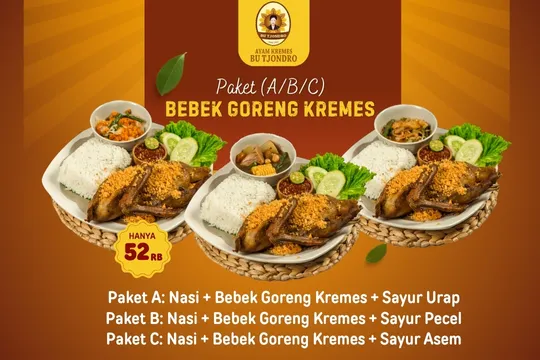Menu Delivery Ayam Kremes Bu Tjondro