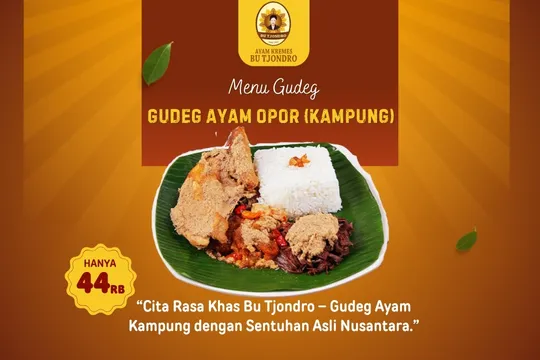Menu Delivery Ayam Kremes Bu Tjondro
