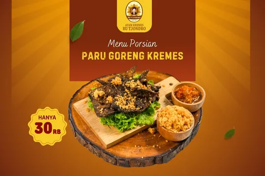 Menu Delivery Ayam Kremes Bu Tjondro