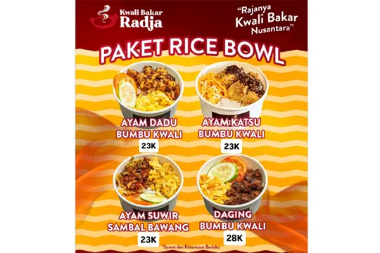 Menu Delivery Kwali Bakar Radja