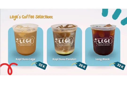 Menu Delivery Lege Coffe and Bakery