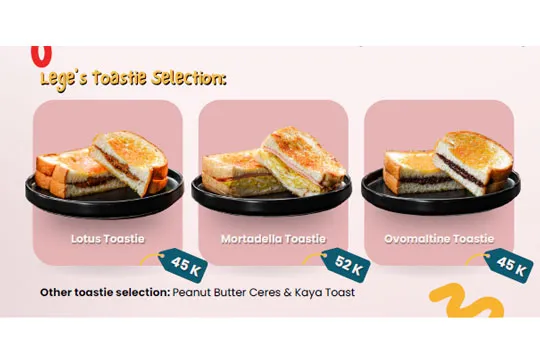 Menu Delivery Lege Coffe and Bakery
