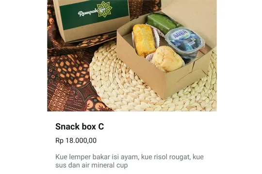 Menu Delivery Rempah Ijo