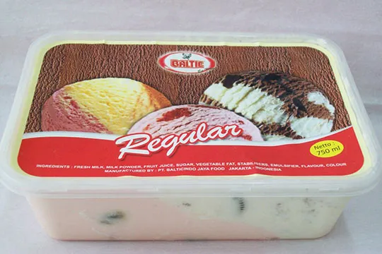 Menu Delivery Baltic Ice Cream