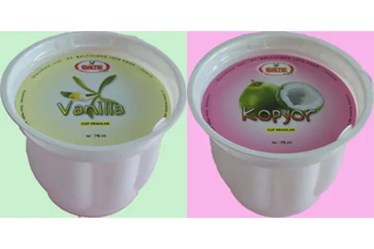 Menu Delivery Baltic Ice Cream