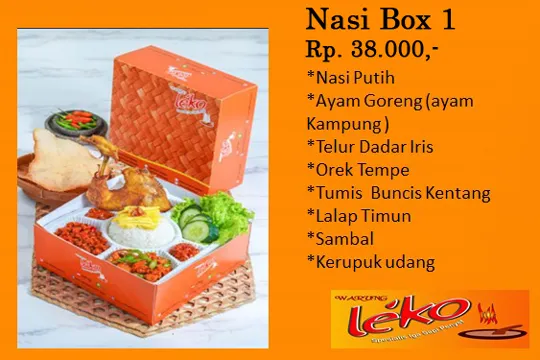 Menu Delivery Warung Leko