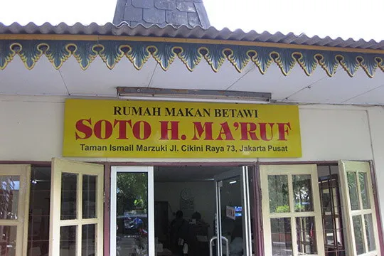 Menu Delivery Soto Betawi Haji Maruf