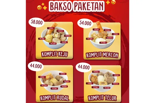 Menu Bakso Malang Enggal